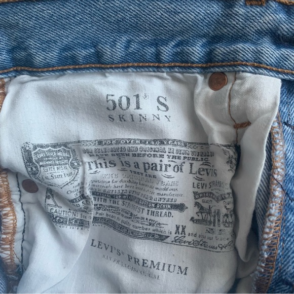 Levi’s 501 skinny 26w 28l - Picture 5 of 6
